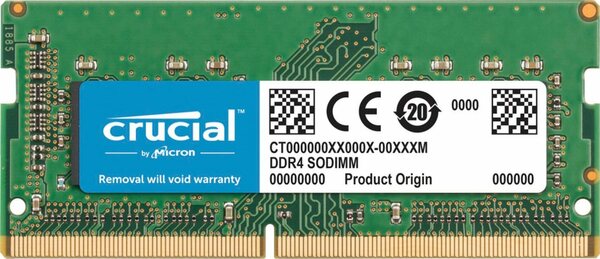 Bild 1 von Crucial 64GB DDR4 2666 MT/s Kit 32GBx2 SODIMM 260pin for Mac Laptop-Arbeitsspeicher