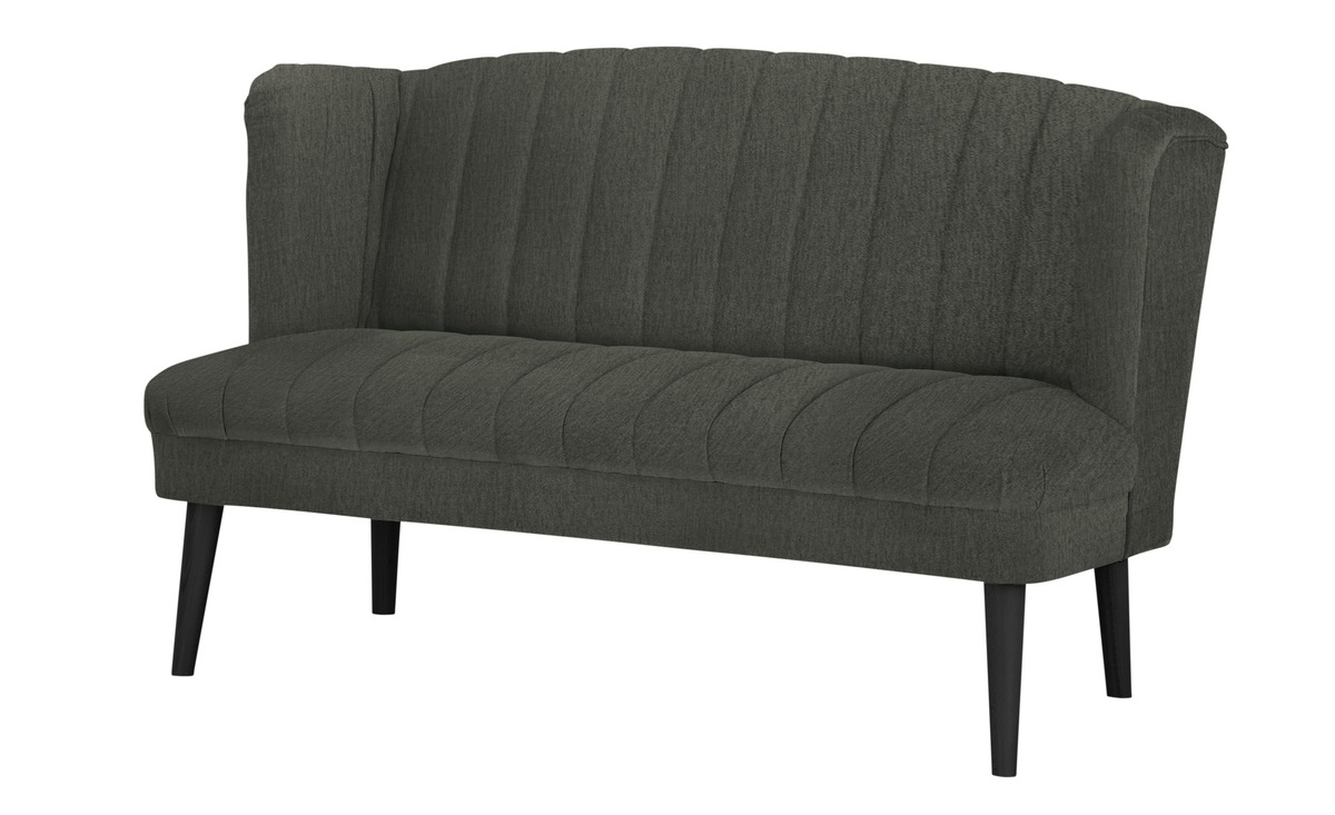 Bild 1 von Twist Küchensofa Samt  Rina grau Maße (cm): B: 156 H: 92 T: 76 Bänke