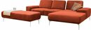 Bild 1 von W.SCHILLIG Ecksofa run, mit elegantem Holzsockel, Füße in Chrom glänzend, Breite 279 cm