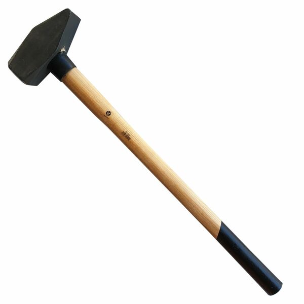 Bild 1 von Vago-Tools Schlosserhammer Hickorystiel 4 kg Hammer Vorschlaghammer Stielschutz