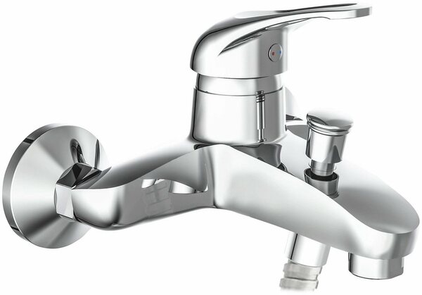 Bild 1 von Schütte Wannenarmatur Calvino Mischbatterie Badewanne, Wasserhahn Bad, Wannenarmatur in Chrom