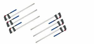 Vago-Tools 6x Schraubzwinge 200 x 50 mm Leimzwinge Klemmzwinge Einhandzwinge