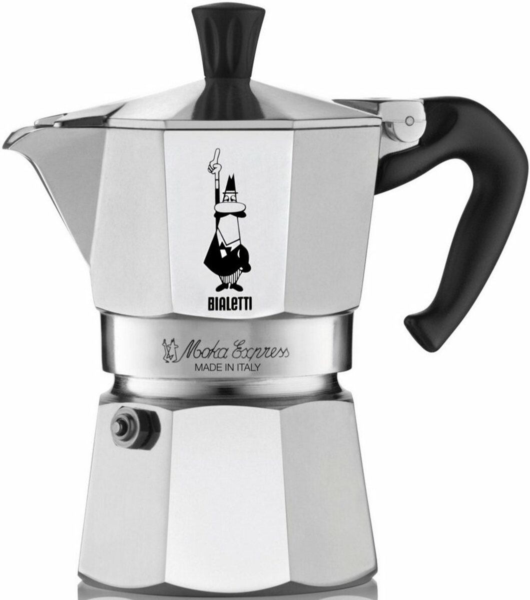 Bild 1 von BIALETTI Espressokocher Moka Express, 0,09l Kaffeekanne, Aluminium