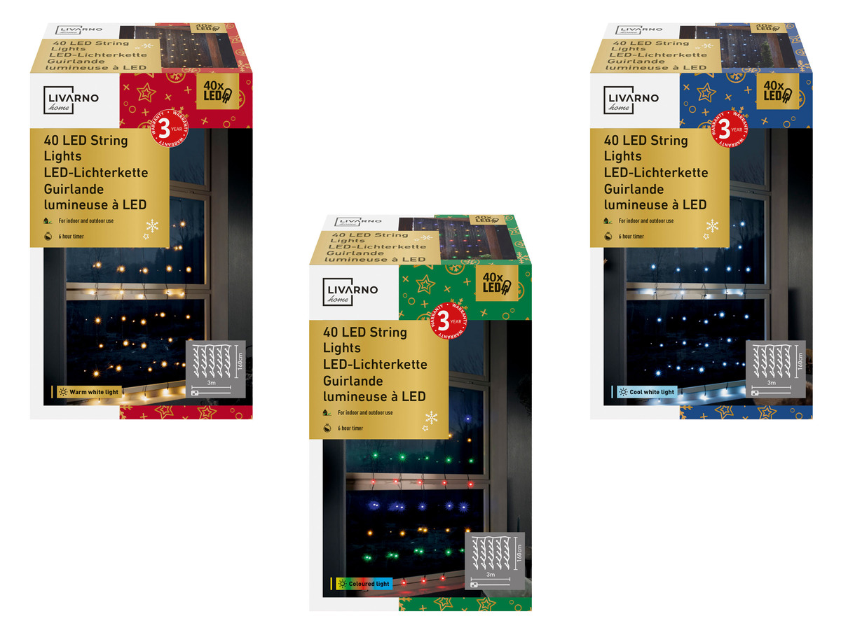 Bild 1 von LIVARNO home LED-Lichterkette, mit Timer