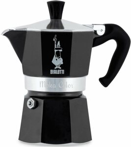BIALETTI Espressokocher Moka Express, 0,13l Kaffeekanne, Aluminium, in hochwertiger Lackierung, 1 Tasse