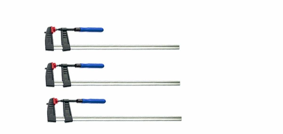 Bild 1 von Vago-Tools 3x Schraubzwinge 300 x 120 mm Klemmzwinge Schnellspannzwinge Zwingen