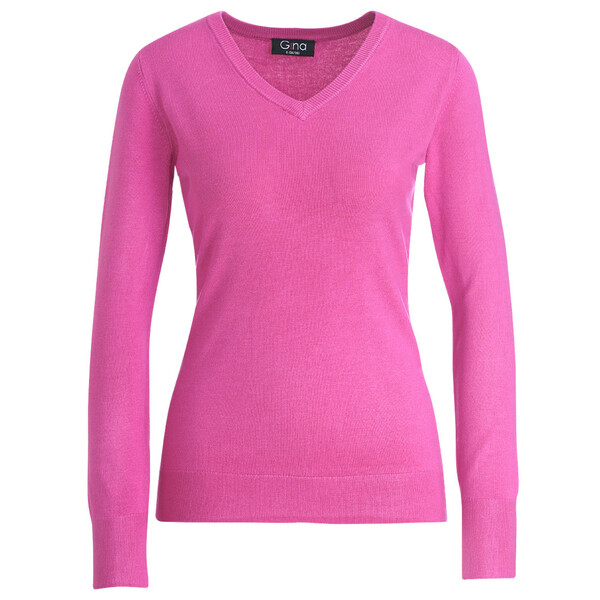 Bild 1 von Damen Feinstrickpullover mit V-Ausschnitt