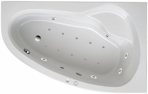 Bild 1 von OTTOFOND Whirlpool-Badewanne Loredana, (Komplett-Set), Typ Premium, chrom