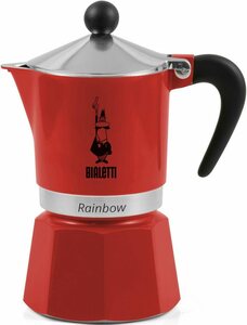 BIALETTI Espressokocher Rainbow, 0,27l Kaffeekanne, Aluminium