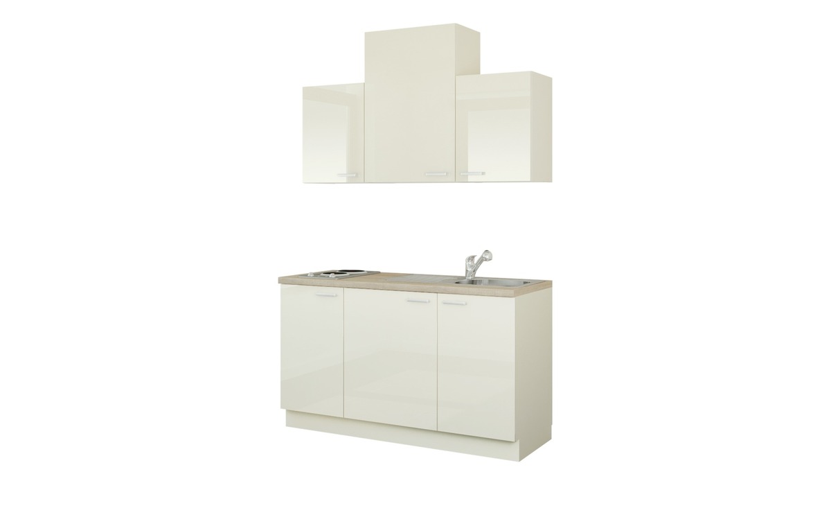 Bild 1 von Küchenzeile mit Elektrogeräten creme Maße (cm): B: 150 Küchen