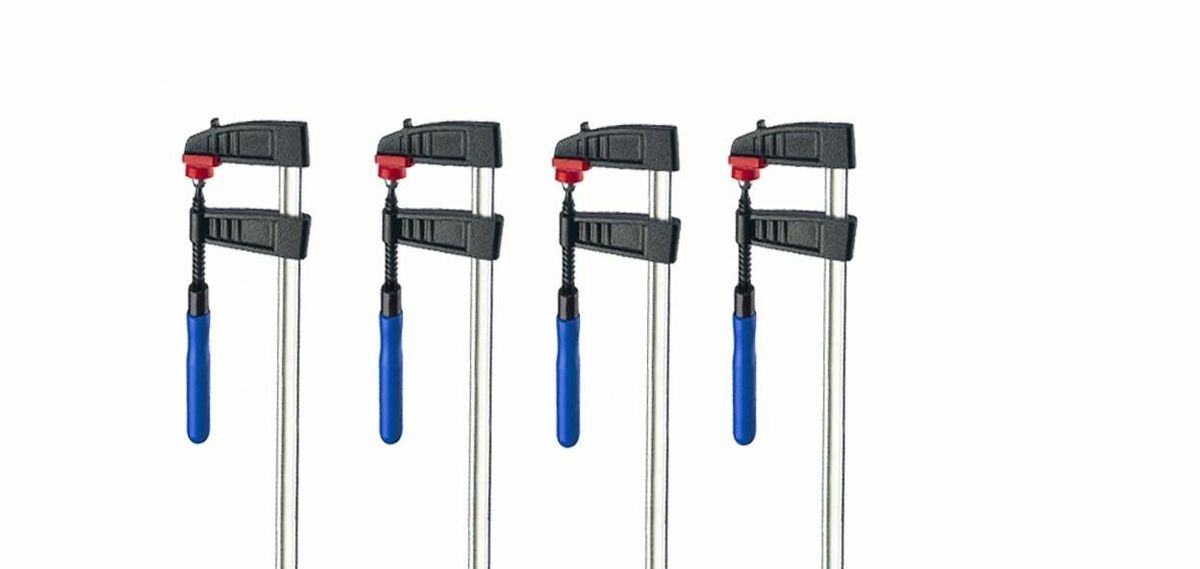Bild 1 von Vago-Tools 4x Schraubzwinge 150 x 50 mm Leimzwinge Klemmzwinge Einhandzwinge