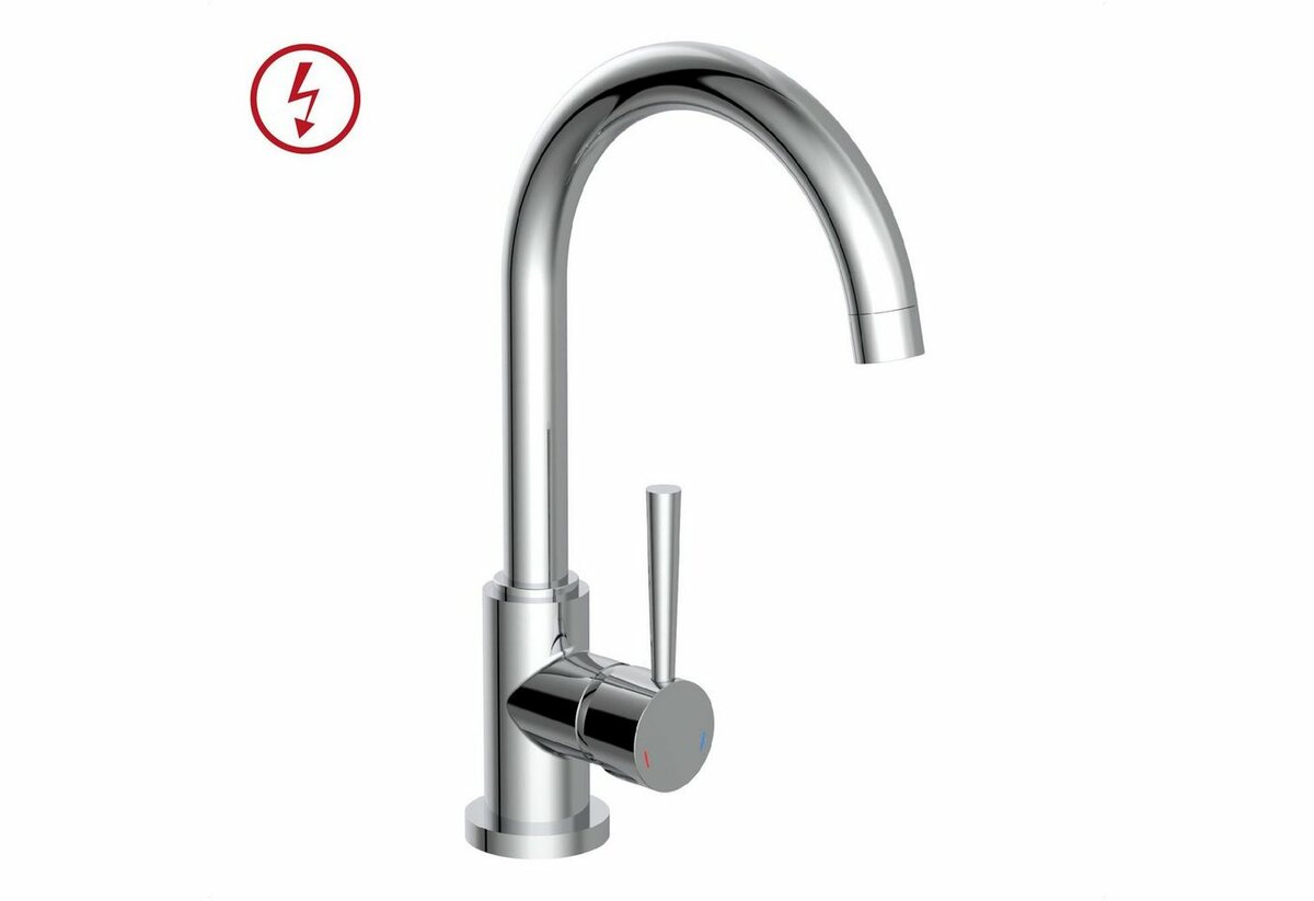Bild 1 von Schütte Spültischarmatur Cornwall Niederdruck, 360° schwenkbarer Wasserhahn, Mischbatterie