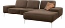 Bild 1 von W.SCHILLIG Ecksofa run, mit elegantem Holzsockel, Füße in Chrom glänzend, Breite 279 cm