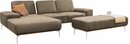 Bild 1 von W.SCHILLIG Ecksofa run, mit elegantem Holzsockel, Füße in Chrom glänzend, Breite 279 cm