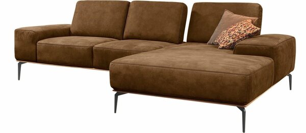 Bild 1 von W.SCHILLIG Ecksofa run, mit Holzsockel, Füße in Schwarz pulverbeschichtet, Breite 279 cm