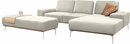 Bild 1 von W.SCHILLIG Ecksofa run, mit elegantem Holzsockel, Füße in Chrom glänzend, Breite 279 cm