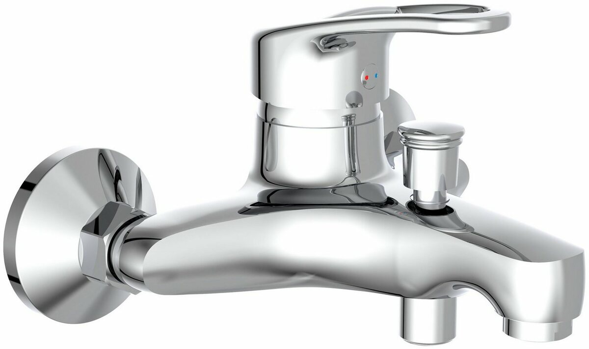 Bild 1 von Schütte Wannenarmatur Batoni Mischbatterie Badewanne, Wasserhahn Bad, Wannenarmatur in Chrom