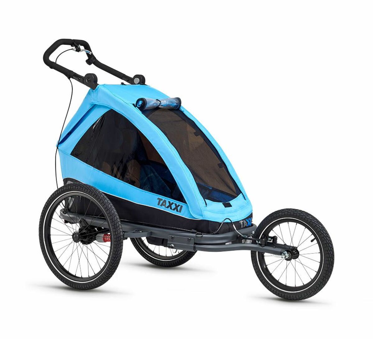 Bild 1 von TAXXI Kids Elite one 3 in 1 Blue Anhänger, Buggy und Jogger in einem Modell