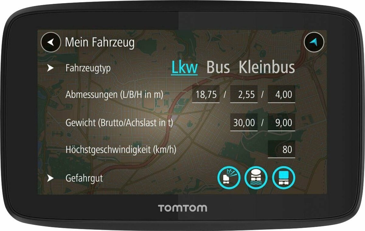Bild 1 von TomTom GO Professional 520 LKW-Navigationsgerät (Europa (48 Länder), inklusive lebenslanger Kartenupdates)