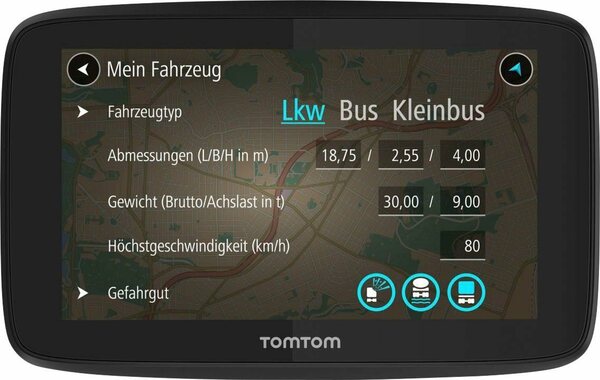 Bild 1 von TomTom GO Professional 520 LKW-Navigationsgerät (Europa (48 Länder), inklusive lebenslanger Kartenupdates)