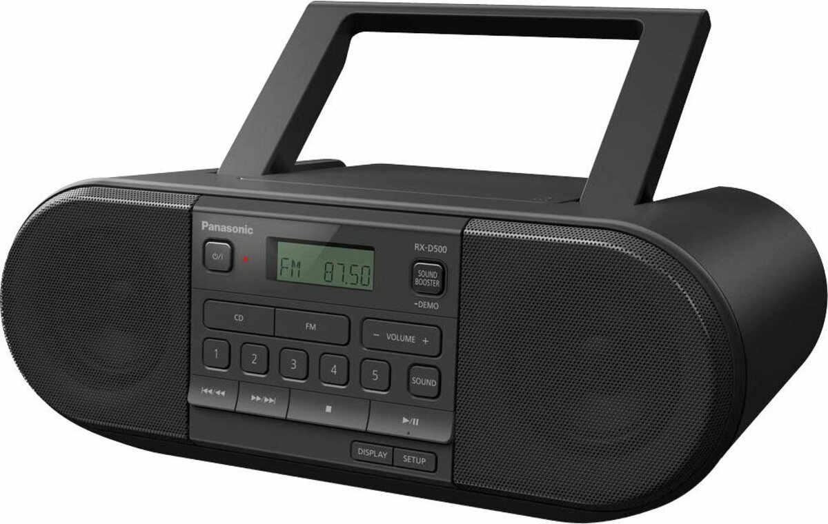 Bild 1 von Panasonic RX-D500EG-K CD- Boombox (FM-Tuner, UKW mit RDS, 20 W)