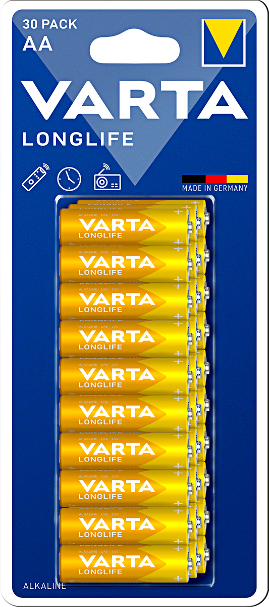 Bild 1 von Varta LongLife Alkaline Batterien AA 30er-Pack