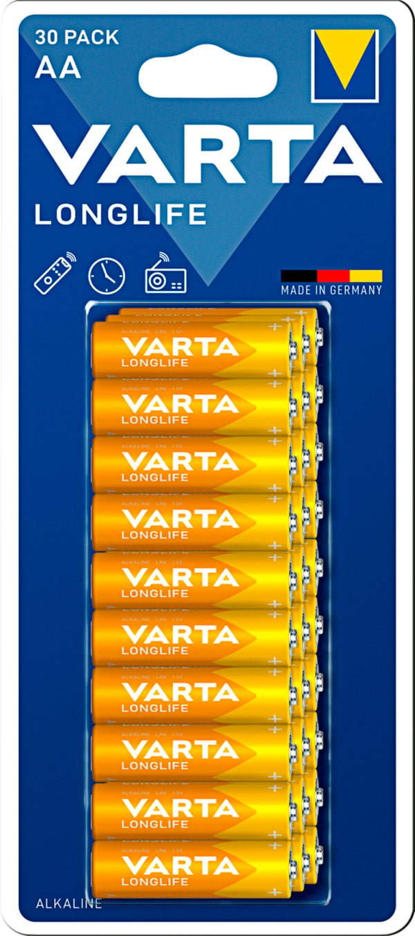 Bild 1 von Varta LongLife Alkaline Batterien AA 30er-Pack