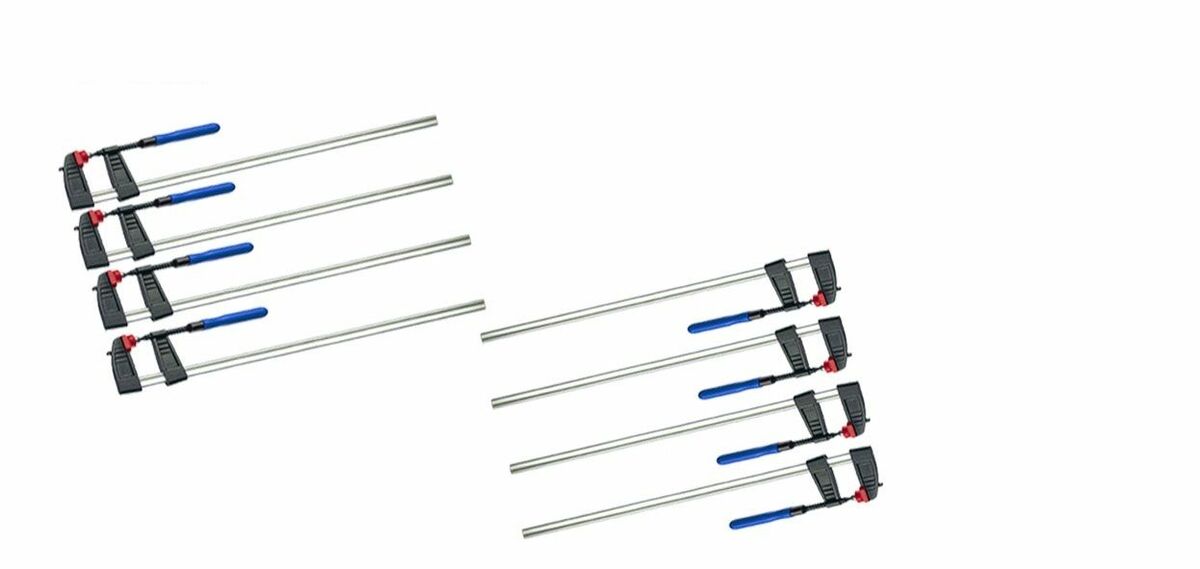 Bild 1 von Vago-Tools 8x Schraubzwinge 300 x 80 mm Leimzwinge Klemmzwinge Einhandzwinge