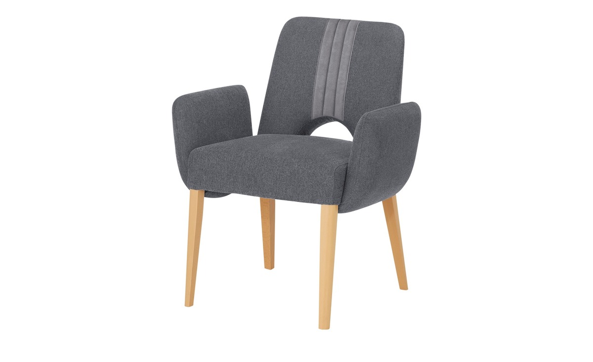 Bild 1 von Woodford Polsterstuhl  Ansgar grau Maße (cm): B: 73 H: 86 T: 57 Stühle