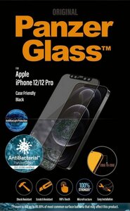 PanzerGlass E2E iPhone 12/12 Pro Anti-Bluelight, Antibakteriell für Apple iPhone 12, Apple iPhone 12 Pro, Displayschutzglas, 3D-Touch fähig