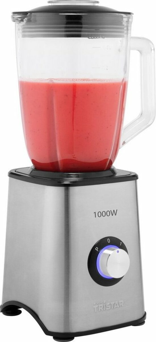 Bild 1 von Tristar Standmixer BL-4471, 1000 W, Mixer - 1,5-Liter-Glaskrug - 1000 Watt Edelstahlgehäuse