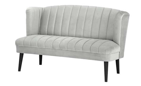Bild 1 von Twist Küchensofa Samt  Rina grau Maße (cm): B: 180 H: 92 T: 76 Bänke