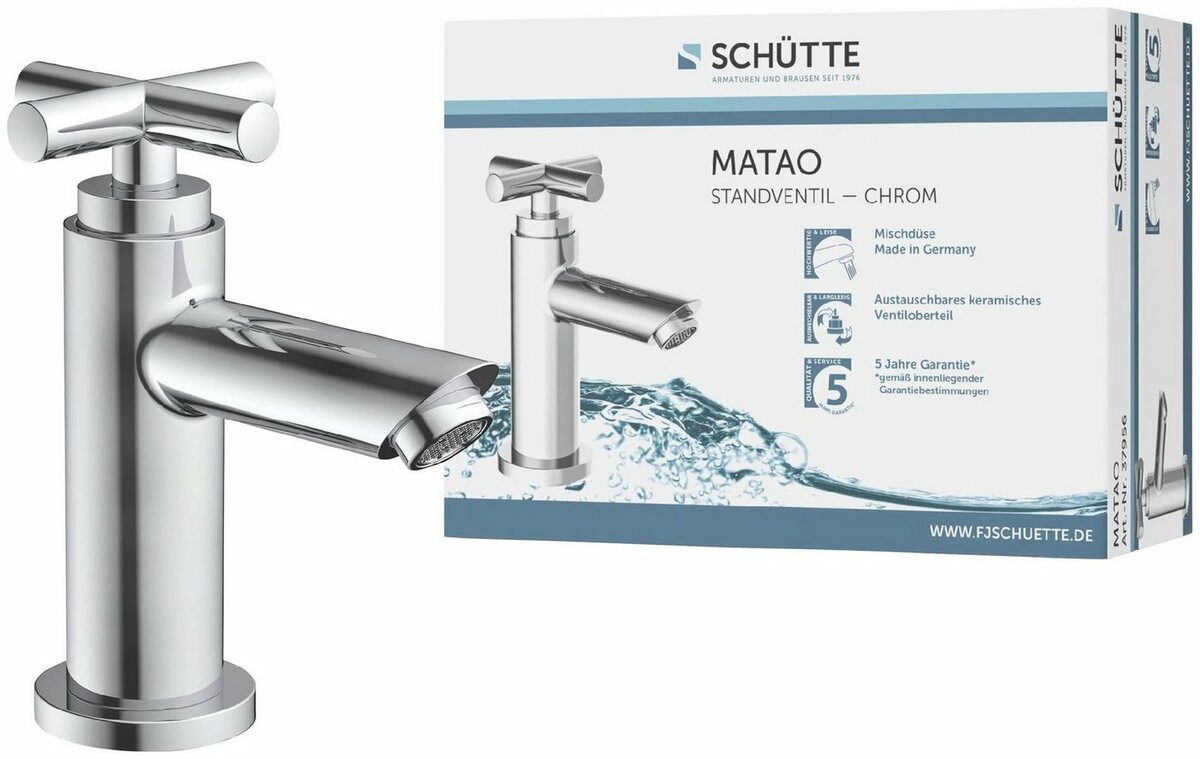 Bild 1 von Schütte Waschtischarmatur Matao Kaltwasser, Chrom