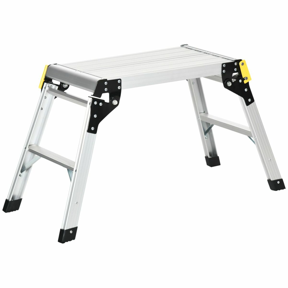 Bild 1 von DURHAND Trittleiter, Klappleiter, klappbare Haushaltsleiter mit 2 Stufen, Trittbank mit Sicherheitsr