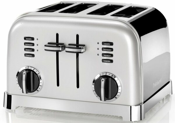 Bild 1 von Cuisinart Toaster CPT180SE, 4 lange Schlitze, 1800 W, extra breite Toastschlitze, Retro Design
