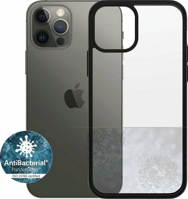 Bild 1 von PanzerGlass ClearCase mit BlackFrame für iPhone 12/12 Pro für Apple iPhone 12, Apple iPhone 12 Pro, Displayschutzglas, Handytasche