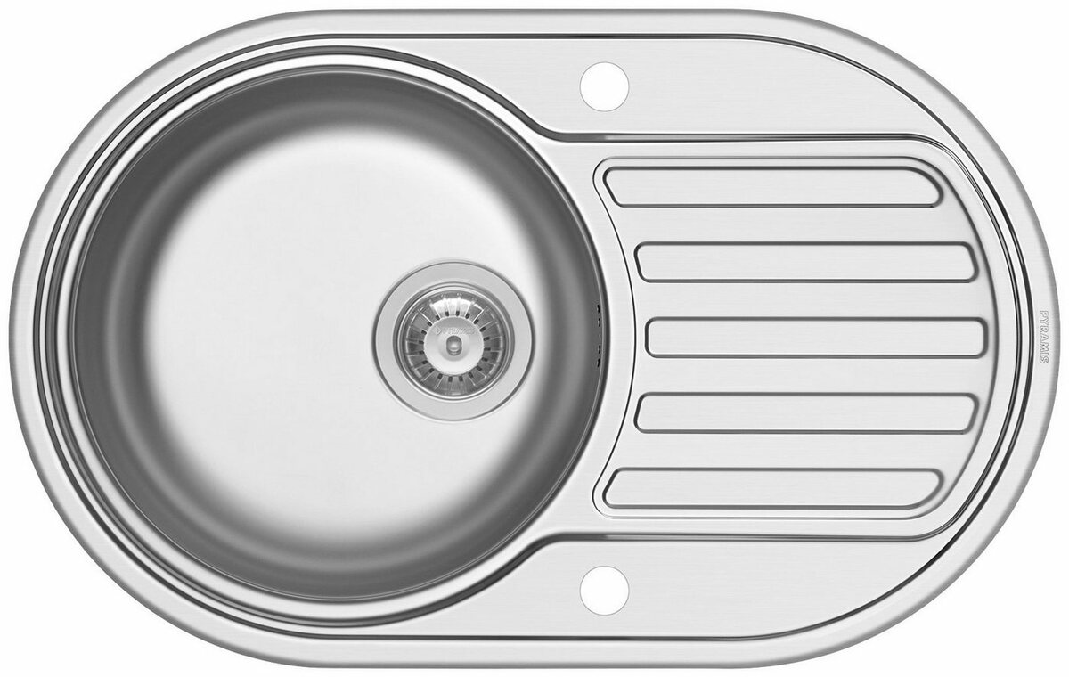 Bild 1 von Pyramis Edelstahlspüle Mini, rund, 76,5/48 cm