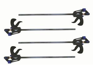 Vago-Tools 4x Schnellspannzwinge 150 mm Einhandzwinge Klemmzwinge Schraubzwinge