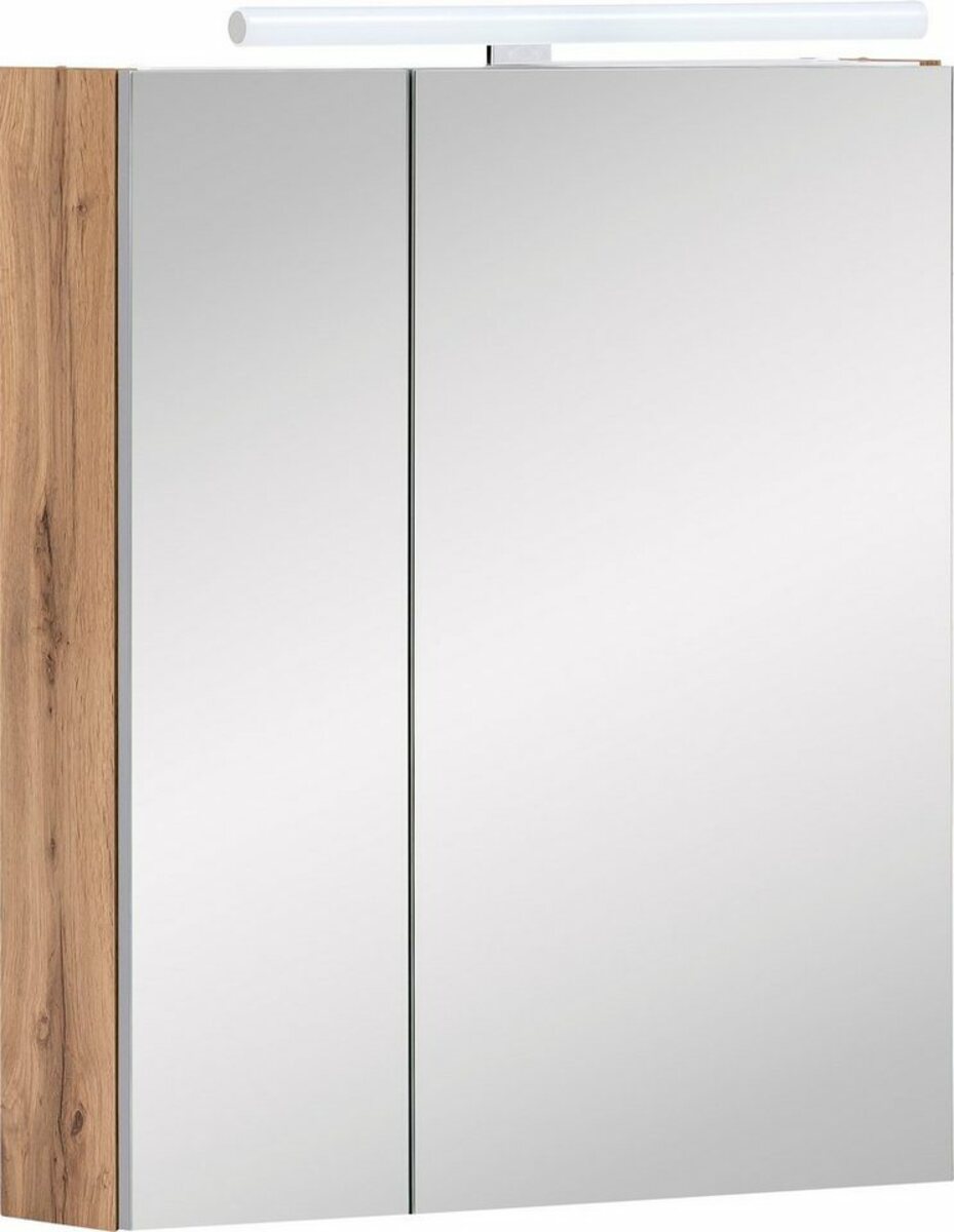 Bild 1 von Schildmeyer Spiegelschrank Duo Breite 60 cm, 2-türig, LED-Beleuchtung, Schalter-/Steckdosenbox