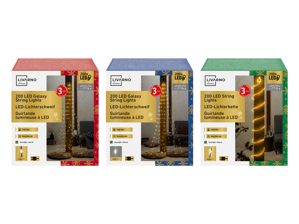 Bild 1 von LIVARNO home LED-Lichterschweif / LED-Lichterkette, 200 LEDs