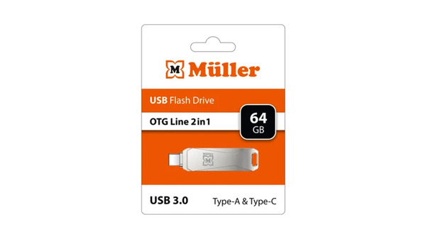 Bild 1 von Müller USB-Stick 3.0 / 64GB OTG-Line 2in1