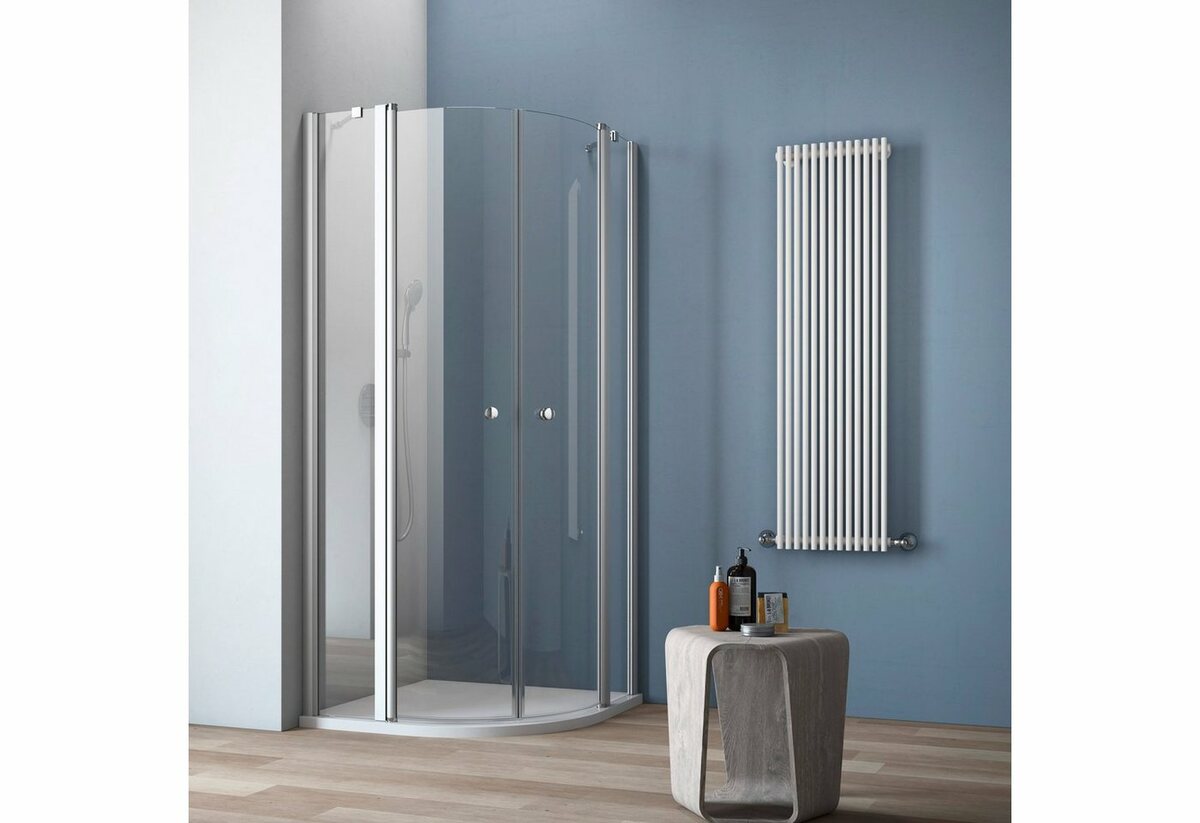 Bild 1 von maw by GEO Runddusche A-R200, BxT: 80x90 cm, Einscheibensicherheitsglas, 4-tlg., ebenerdiger Einbau möglich