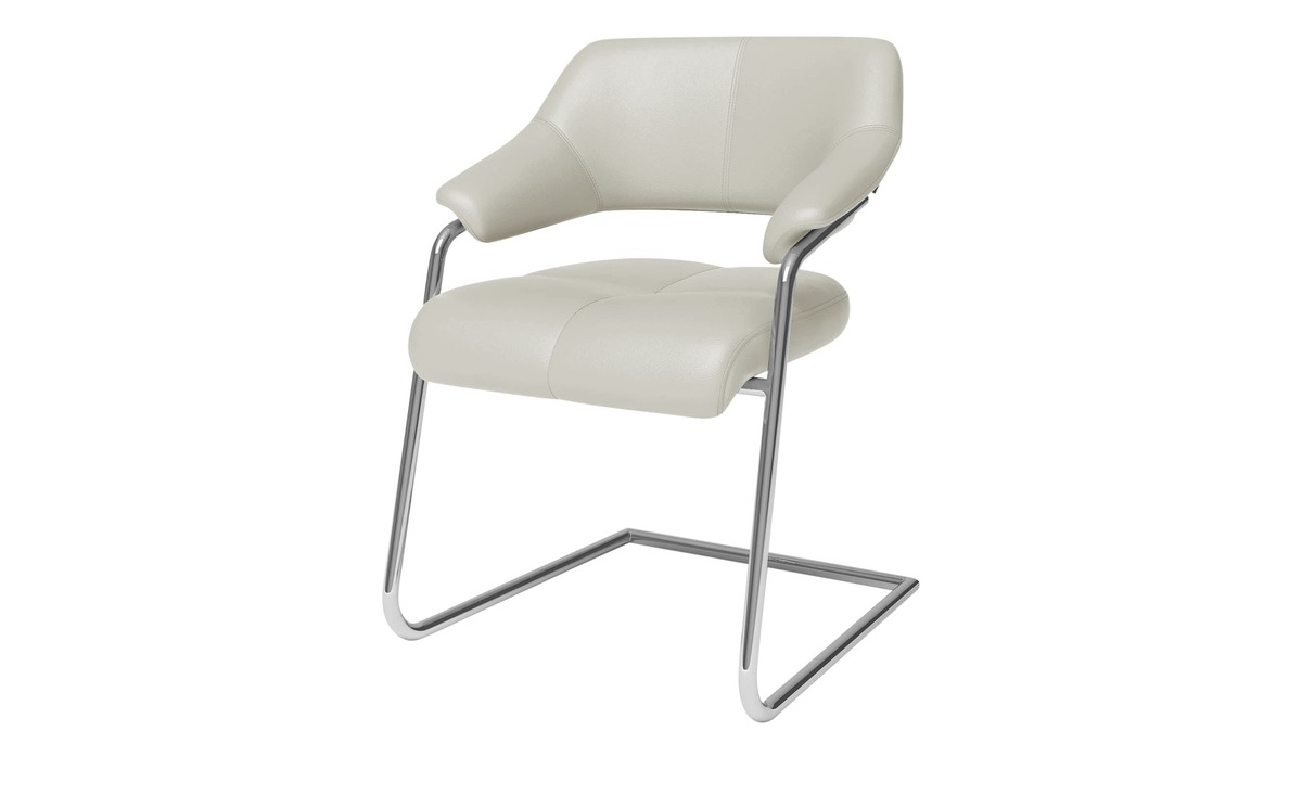 Bild 1 von JOOP! Leder-Schwingstuhl  Loft grau Maße (cm): B: 64 H: 86 T: 61 Stühle