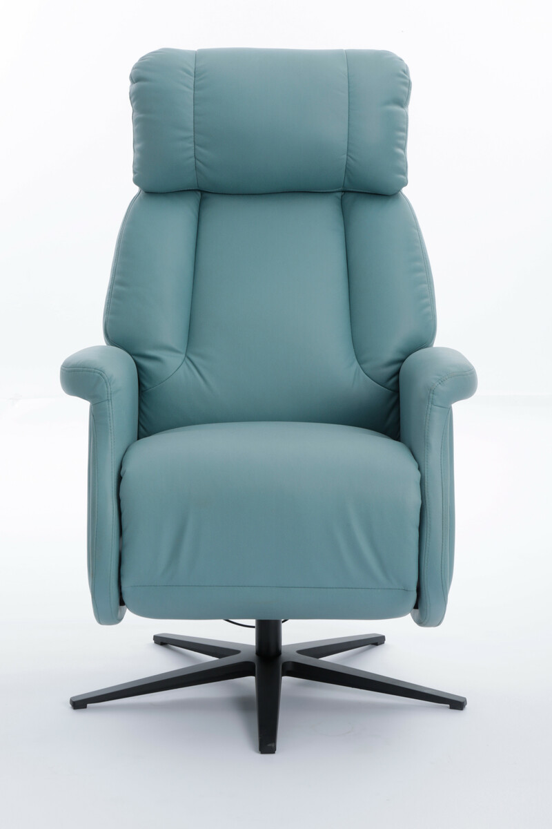 Bild 2 von Happy Home Fernsehsessel mit Dreh- und Relaxfunktion hellblau & schwarze Füße