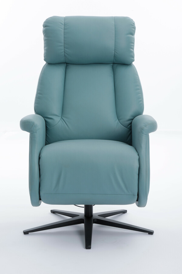 Bild 2 von Happy Home Fernsehsessel mit Dreh- und Relaxfunktion hellblau & schwarze Füße