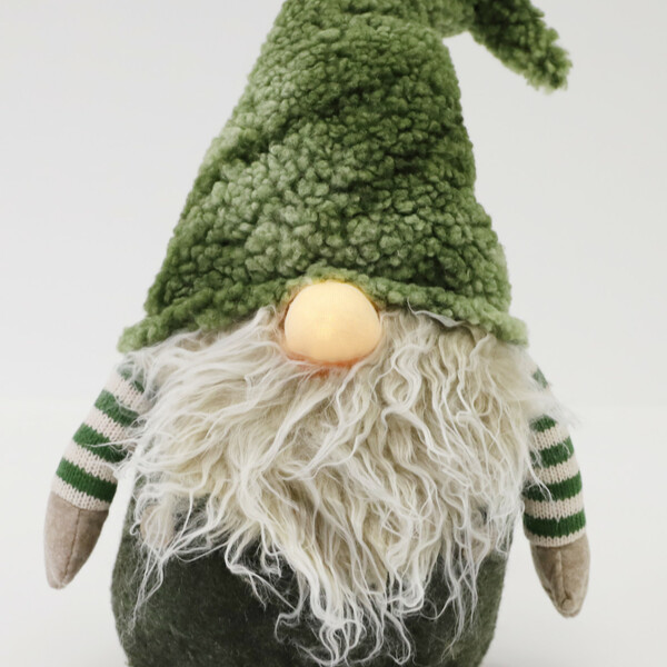 Bild 3 von Wichtel sitzend mit leuchtender Nase 23x14x46cm