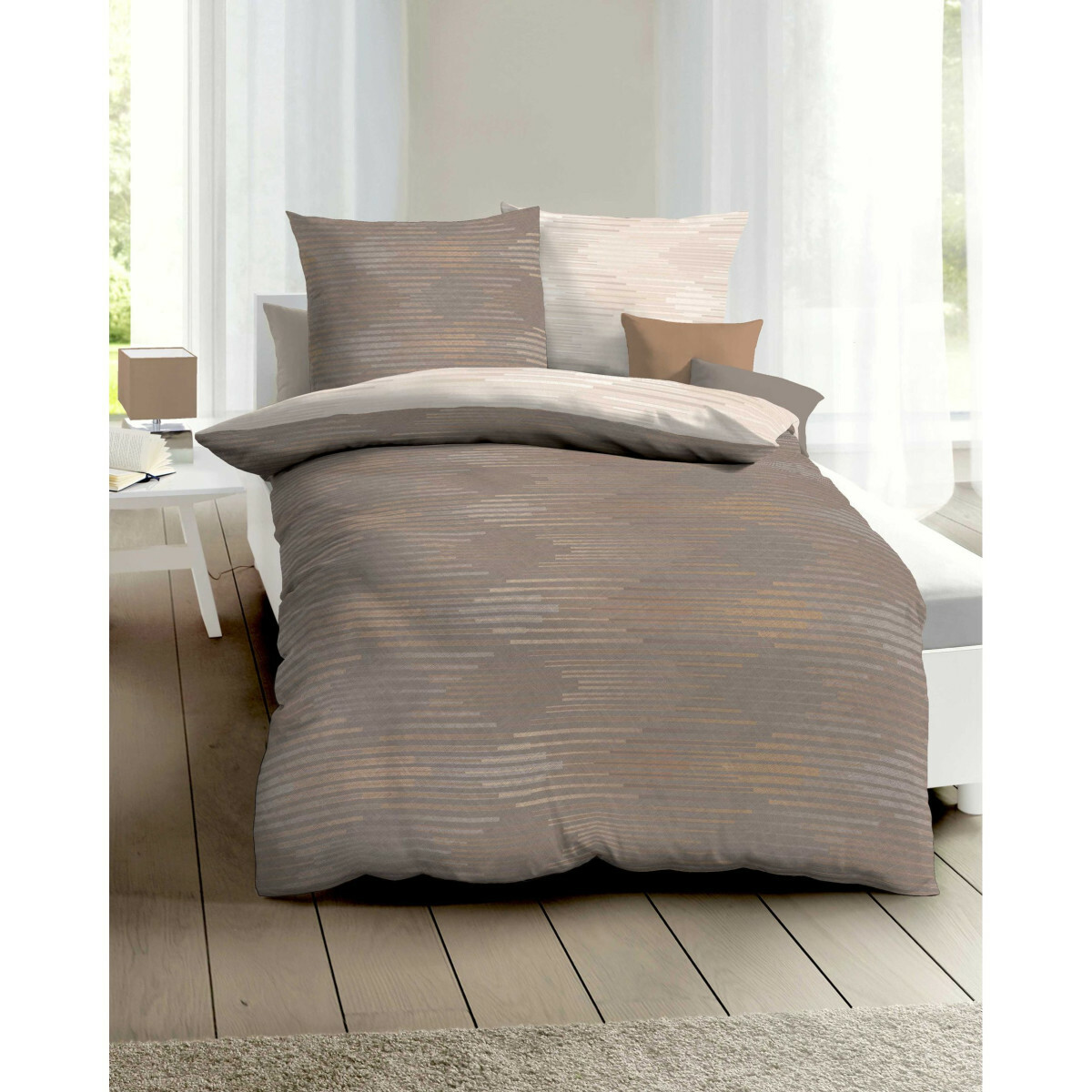 Bild 1 von Biberbettwäsche Ikat, 155x220cm