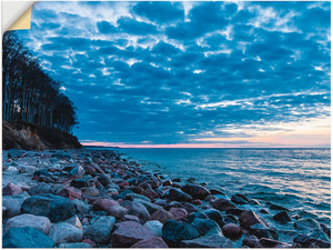 Artland Wandbild "Steine an der Küste der Ostsee", Küste, (1 St.), als Leinwandbild, Wandaufkleber oder Poster in versch. Größen