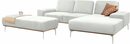 Bild 1 von W.SCHILLIG Ecksofa run, mit elegantem Holzsockel, Füße in Chrom glänzend, Breite 279 cm