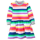 Bild 1 von Mädchen Sweatkleid in bunten Regenbogenfarben